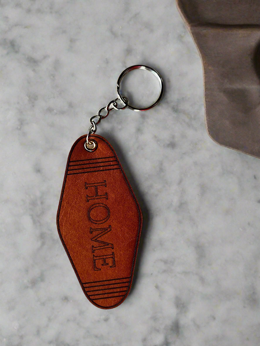 Retro Leather Motel Keychain – A Little Bit of Story in Your Pocket