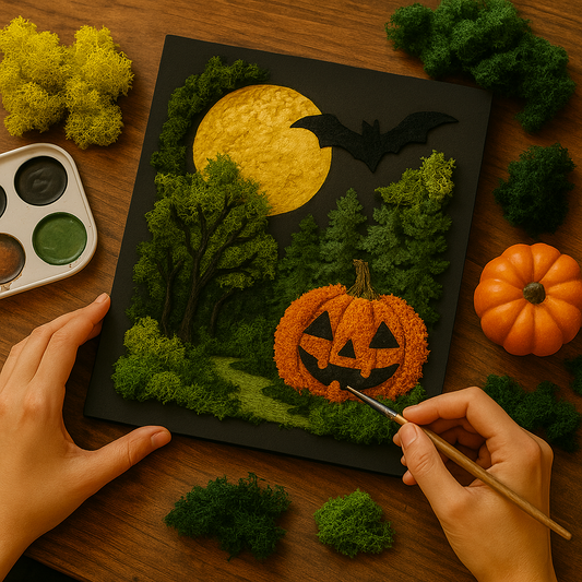 Halloween Moss Art Class