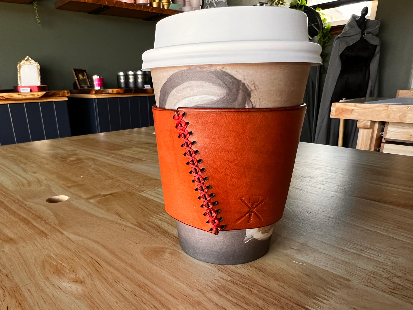 Too Hot To Handle – Handcrafted Leather Coffee Sleeve