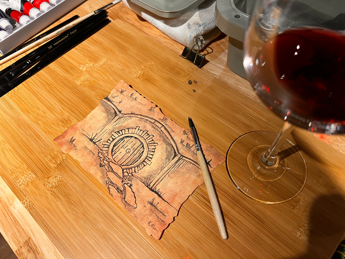 WGIRLS Charity Event - Watercolor Line Art